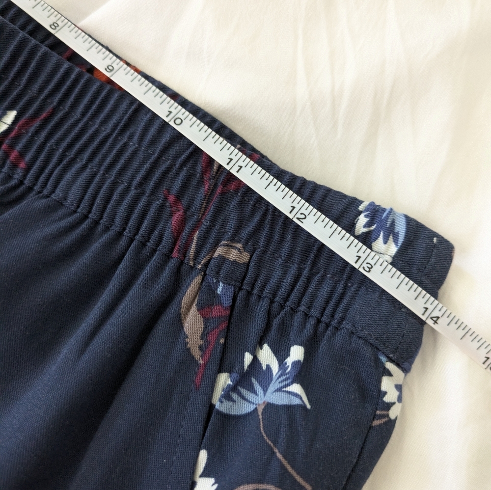NWT JESSICA‎ SIMPSON Navy Blue Floral "CADIE" PULL ON PANTS XS - Picture 6 of 11